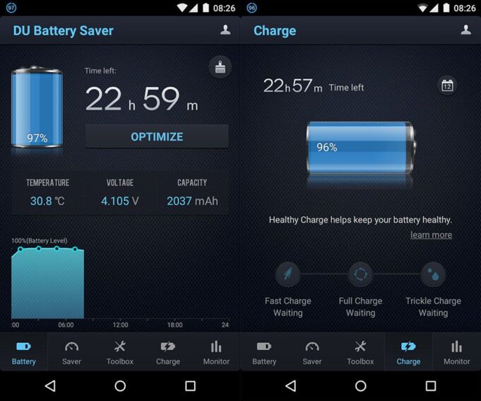 how to use du battery saver app