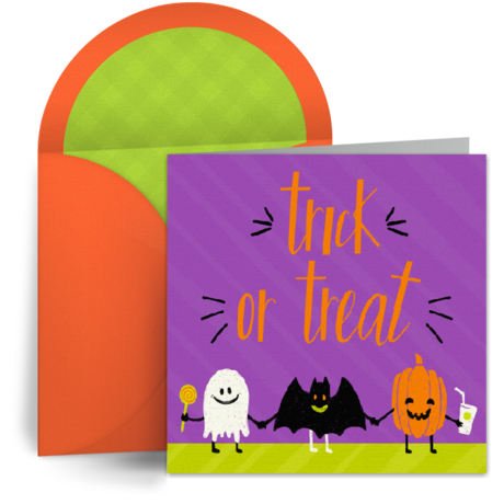 Halloween Trick-or-Treaters by Punchbowl