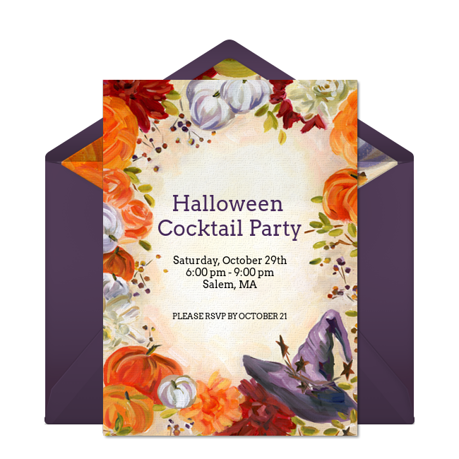 Pumpkin Online Halloween Invitation from Punchbowl