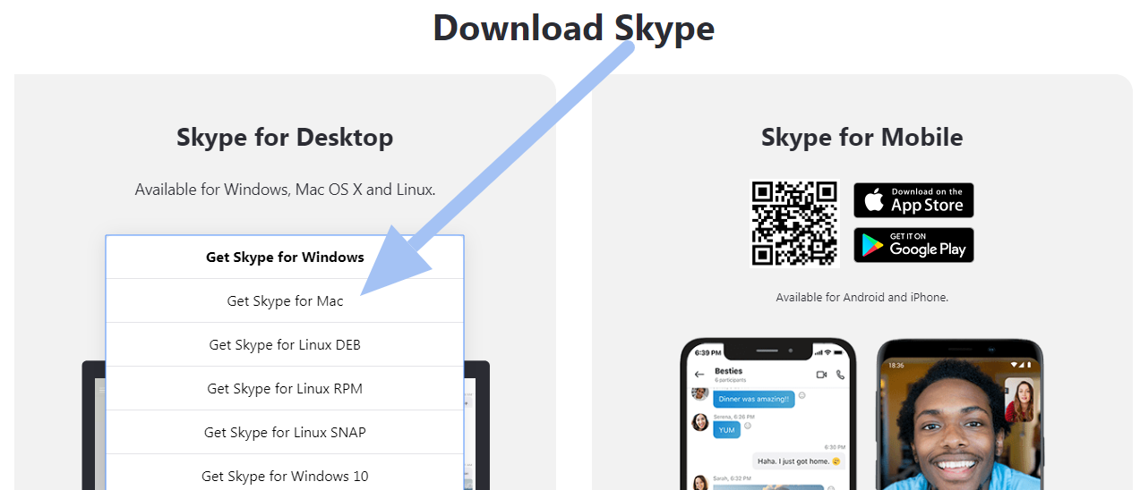 how to download skype on mac