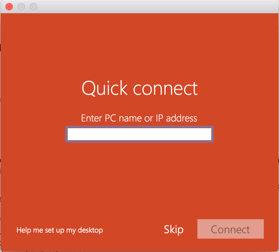 mac remote desktop connection