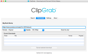 ClipGrab YouTube audio downloader