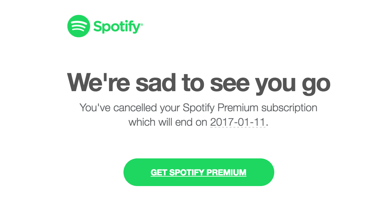 Cancel Spotify Account