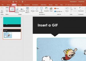 Insert GIF Into PowerPoint