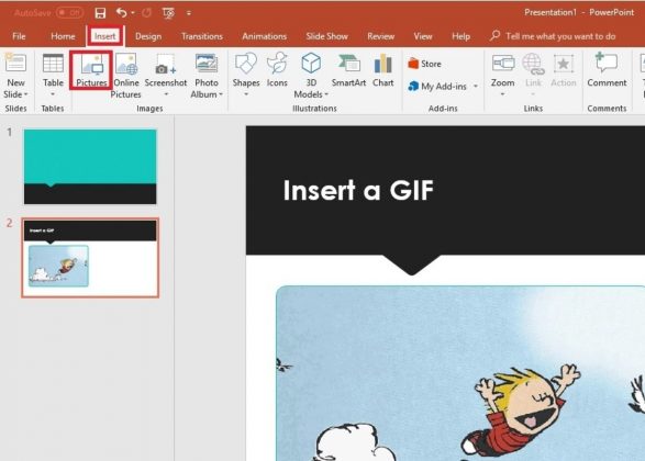 insert animated gif powerpoint 2013
