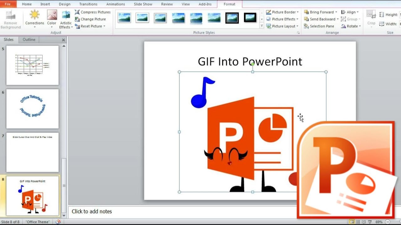 Insert GIF Into PowerPoint