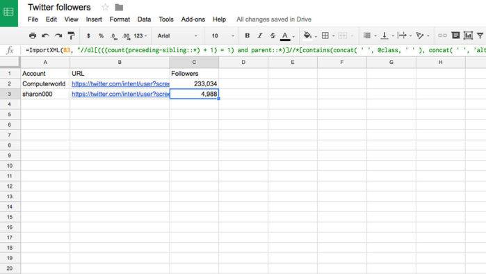 Import Live Data into Google Sheets