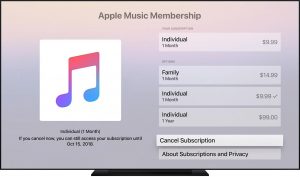 Cancel Apple Music