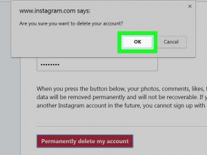 Delete Instagram Account