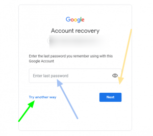 Google account recovery