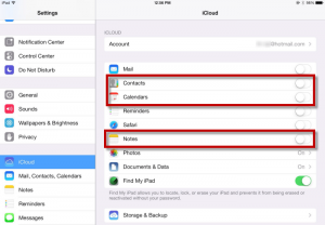 turn off icloud on iphone