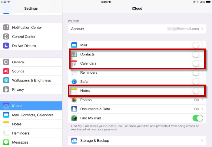 How To Turn Off Icloud On Ipad