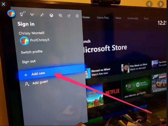 Add a Guest on Xbox One