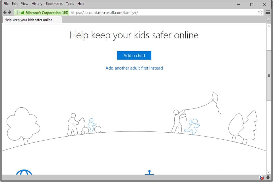 disable microsoft family features windows 10