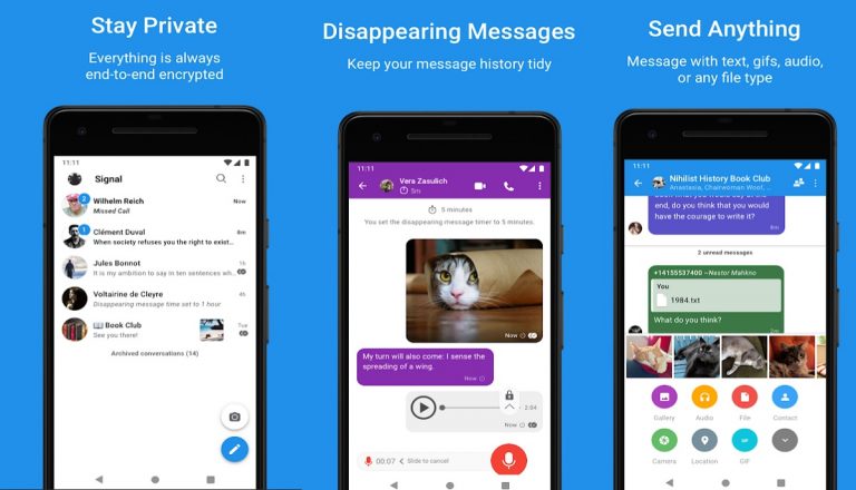 signal private messenger app review