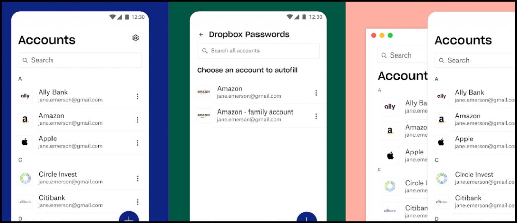 Dropbox Password Manager