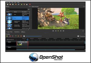 Openshot video editor screenshot