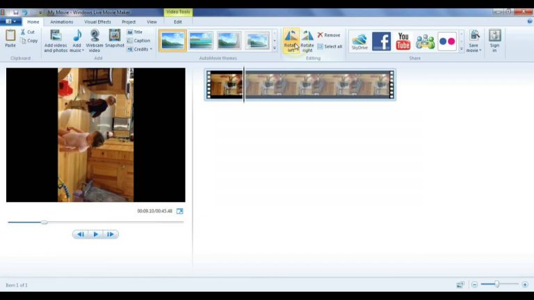 Rotate A Video in Windows Media Player