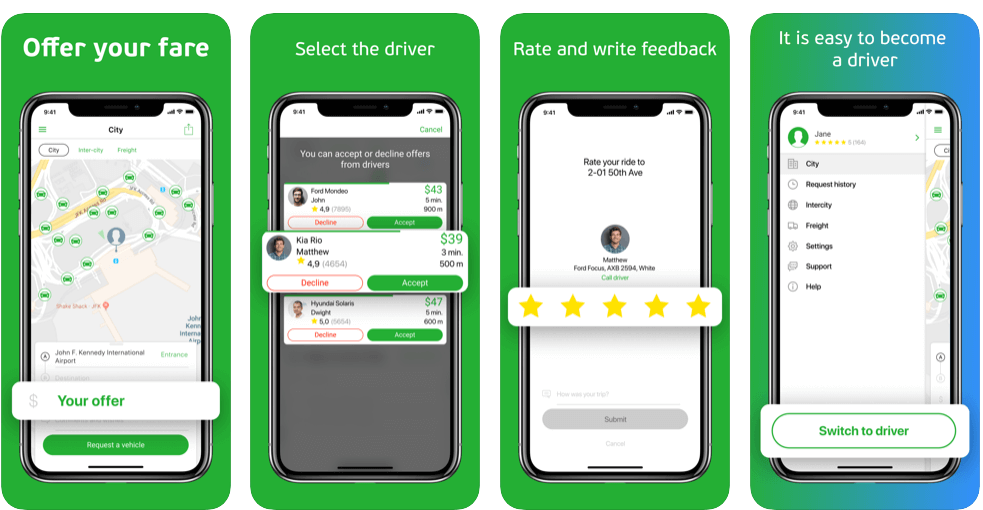 Ride Sharing Android Apps