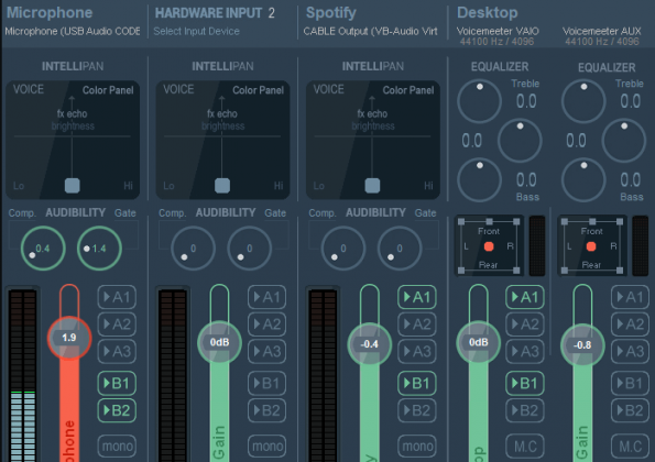 audio equalizer programs like voicemeeter