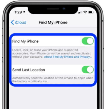 find my iPhone function helps to track if sim card is out