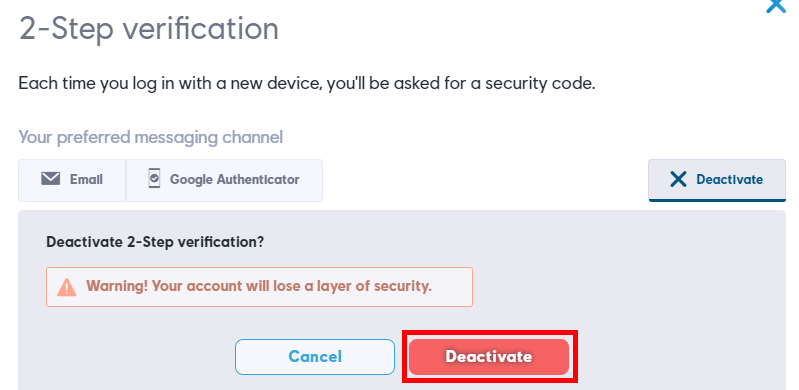 Recover Google authenticator codes