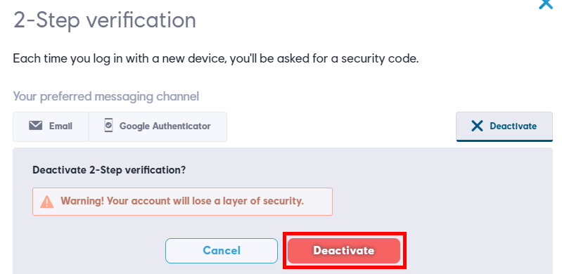 restore google authenticator backup codes