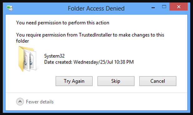 Get the Administrator Permission in windows 10