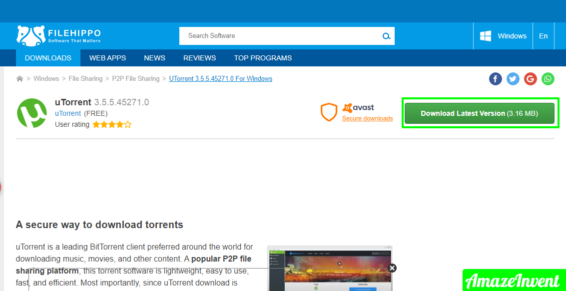 utorrent free video downloader