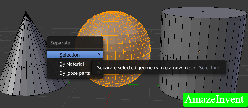 unjoin objects in Blender