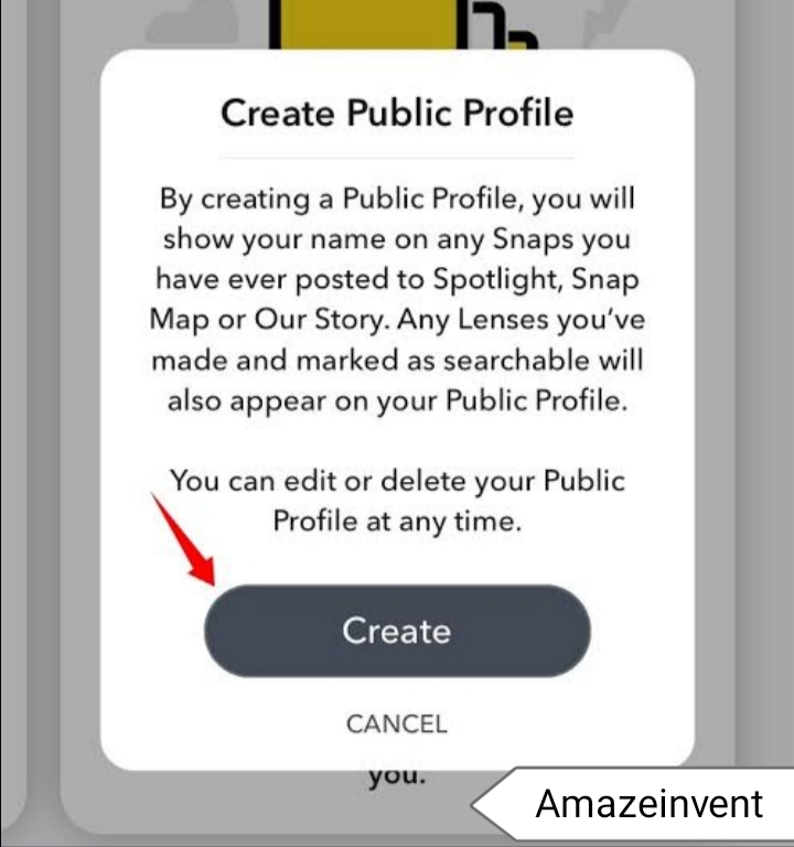 Create a public profile