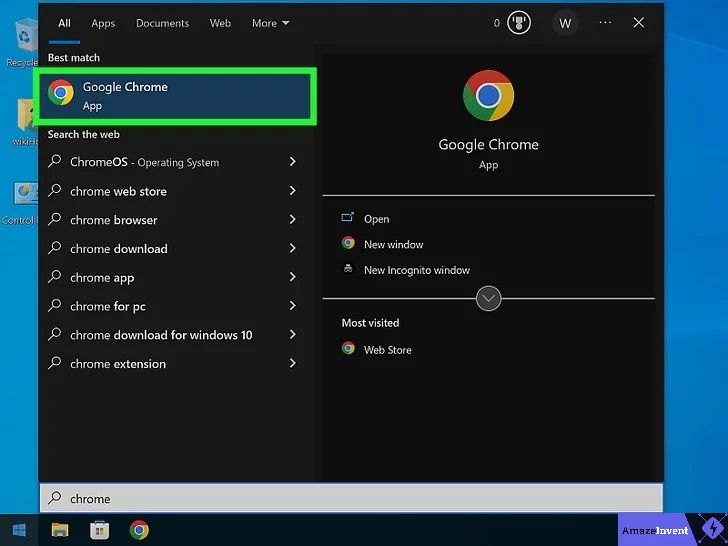 Step 1 — Open Google Chrome from the Windows Start menu