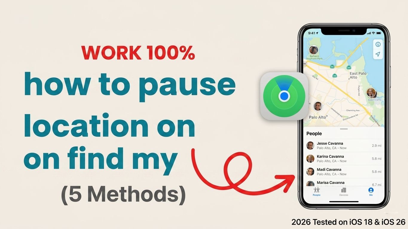 how to pause location on find my